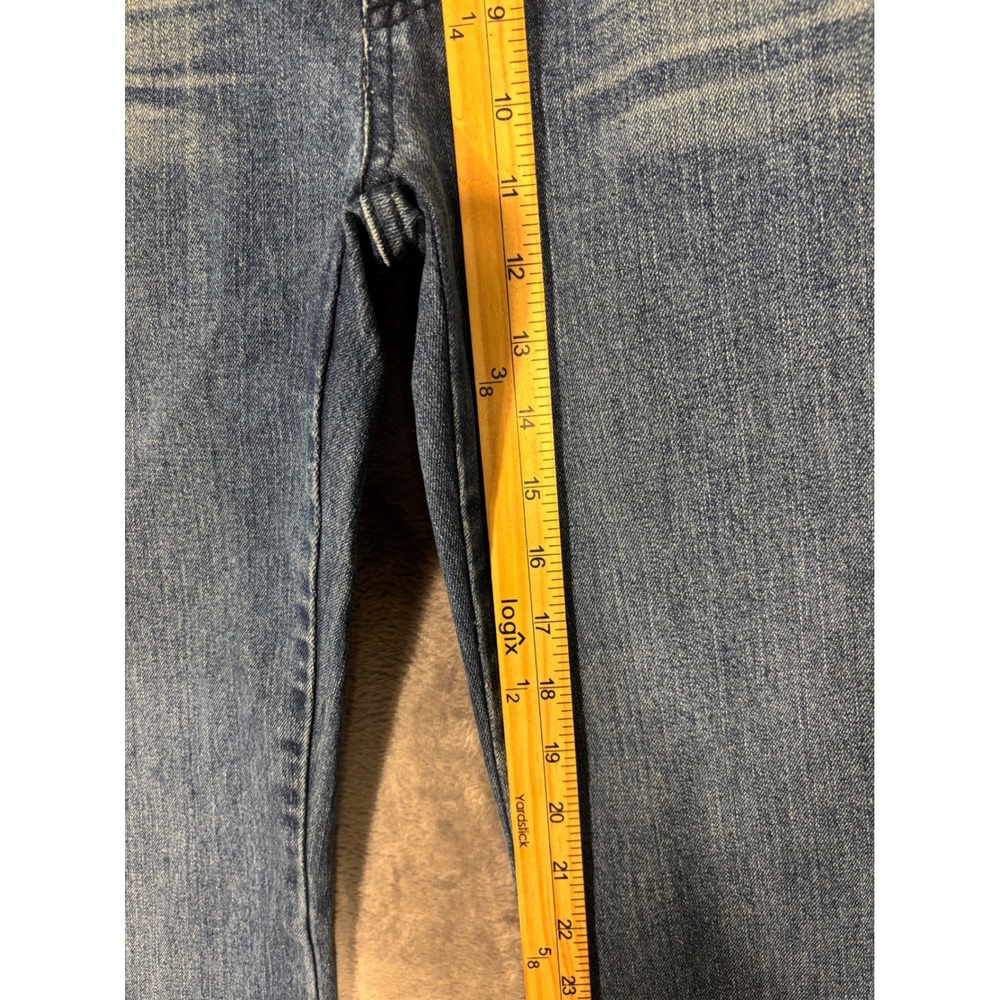 Steve & Barry's Women Blue Embellished Bootcut Jeans Size 16 Medium Wash Denim - Picture 6 of 12